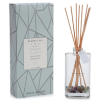 Crystal Infusions Rainbow Flourite Reed Diffuser (Grapefruit, Coconut & Lime)