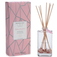 Crystal Infusions Rose Quartz Reed Diffuser (Rose & Garden Blossoms)