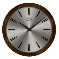 41.8cm Timber Wall Clock with Metal Dial CL25-A9602