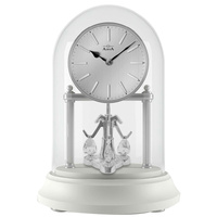 Glass Domed Silver Table/Mantle Clock CL25-J9583