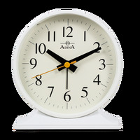 Adina White Table Alarm Clock on Stand - CLA11008-WH