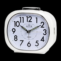 Adina White Table Alarm Clock - CLA12010-WH