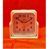 White Mini Travel Alarm Clock - CLA5902-W
