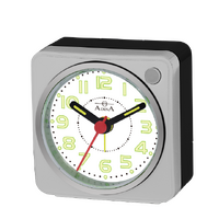 Grey Mini Table/Travel Alarm Clock - CLA6602-G