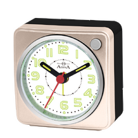 Pink Mini Table/Travel Alarm Clock - CLA6602-P