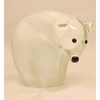 Zipo Art Glass Polar Bear Figurine/Ornament