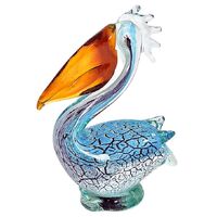 Coloured Glass Pelican Petros Ornament