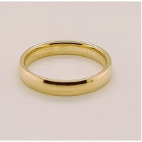 9 Carat Yellow Gold Rounded Comfort Fit Ring AUS Size T