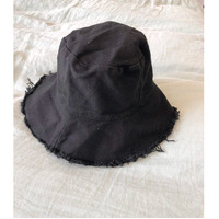 Canvas Frayed Edge Bucket Hats
