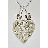 Sterling Silver 'Best Friends' Break Pendant CLEARANCE