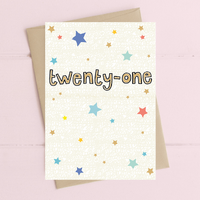 twenty-one '21st' Card