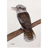 David Higgins 'Kookaburra' Cotton Tea Towel