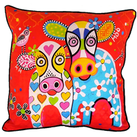 Donna Sharam Happy Moo Day Cushion Cover