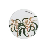 Royal Botanic Garden Wattle Ceramic 9.5cm Round Coaster