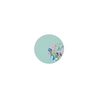 Maxwell & Williams Botanica Collection 10cm Aqua Round Ceramic Coaster