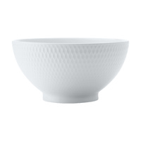 White Basics Diamonds 12.5cm Porcelain Rice Bowl