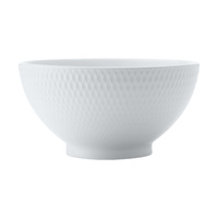 White Basics Diamonds 15cm Porcelain Rice Bowl