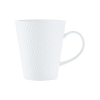 White Basics Diamonds 350ml Conical Mug