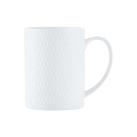 White Basics Diamonds 400ml Straight Mug