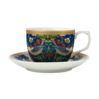 William Morris 240ml Porcelain Cup & Saucers