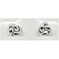 Sterling Silver Small Knot Stud Earrings