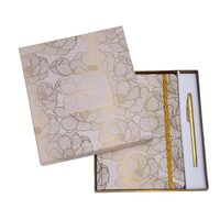 Elegance Collection Amber & Magnolia Notebook & Pen Gift Set