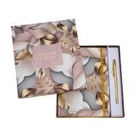 Elegance Collection Musk & Gardenia Notebook & Pen Gift Set