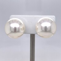 Sterling Silver Created Pearl Tribal Stud Earrings CLEARANCE