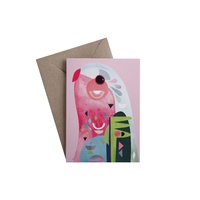 Pete Cromer Parrot Greeting Card Designed & Made in Australia