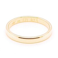 9 Carat Yellow Gold Half Round Barrel Ring AUS Size K½