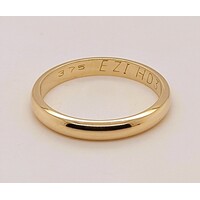 9 Carat Yellow Gold High Dome Ring AUS Size N½