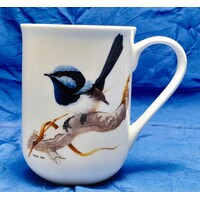 Jeremy Boot 300ml Fine Bone China Superb Blue Wren Mug