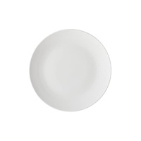 White Basics 23cm Porcelain Coupe Entree Plate