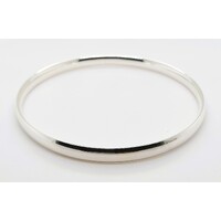 Solid Sterling Silver 5.5mm Comfort Fit Bangle