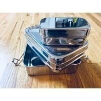 Small Stainless Steel Tuck-a-Stacker Trio Lunchbox