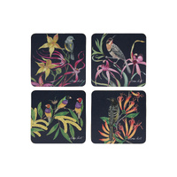 Eloise Short Lyric Collection Set of 4 Assorted Cork-backed Coasters