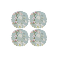 Maxwell & Williams Royal Botanic Gardens Foxglove Collection Set of 4 Cork-backed 10cm Coasters