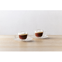 Blend Set of 2 Double Walled 80ml Cup & Saucers