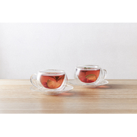 Blend Set of 2 Double Walled 270ml Cup & Saucers