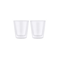 Blend Set of 2 Double Wall 200ml Conical Glass Cups