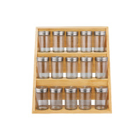 Evergreen Bamboo 16 Piece Spice Rack Set