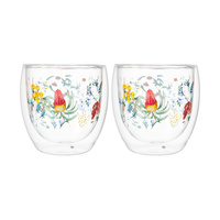 Maxwell & Williams Honey Wattle Set of 2 Double Wall 250ml Cup