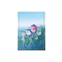 Katherine Castle Birds of Australia 10 Year Anniversary Rose Robin 50 x 70cm Cotton Tea Towel