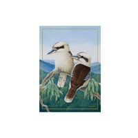 Katherine Castle Birds of Australia 10 Year Anniversary Kookaburra 50 x 70cm Cotton Tea Towel
