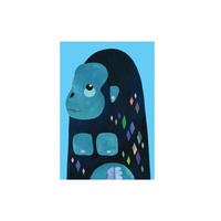 Pete Cromer Wildlife Collection Gorilla 100% Cotton Tea Towel