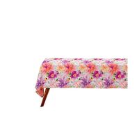 Teas & C's Dahlia Daze Pink 270 x 150cm Cotton Rectangular Tablecloth