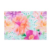 Teas & C's Dahlia Daze Sky Blue 45 x 30cm Cotton Placemat
