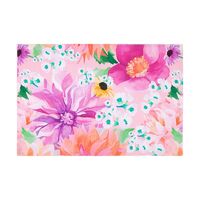 Teas & C's Dahlia Daze Pink 45 x 30cm Cotton Placemat