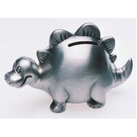 Pewter Finish Dinosaur Money Box