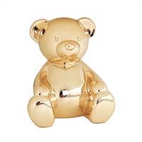 Edward Bear Gold Finish Money Box